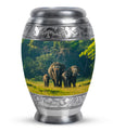 Elephant Family A Small Urn For Ashes Funeral, Ashes Cremation Urn