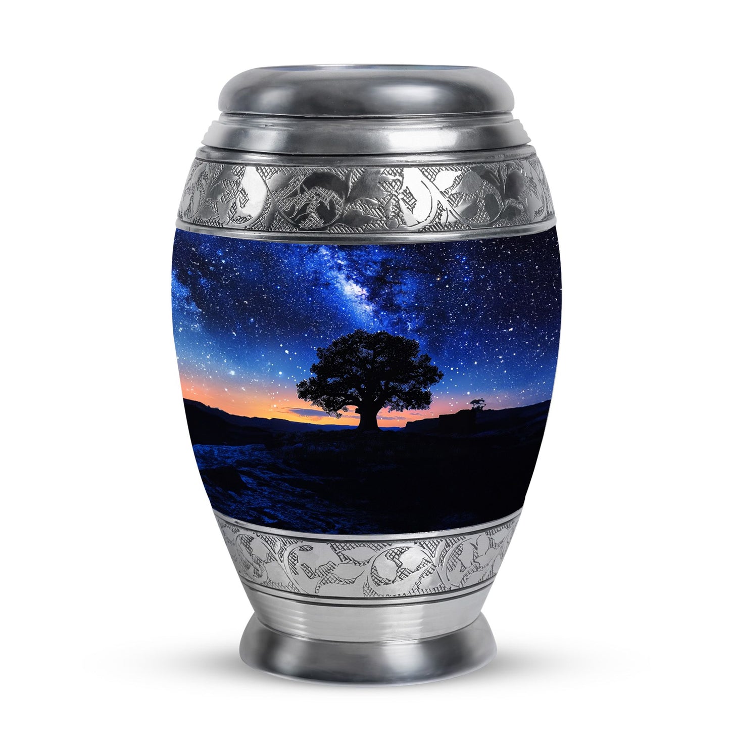 Personalized Galaxy Cremation Urn for Human Ashes - 10-inch, 200 cu in - Yatskia