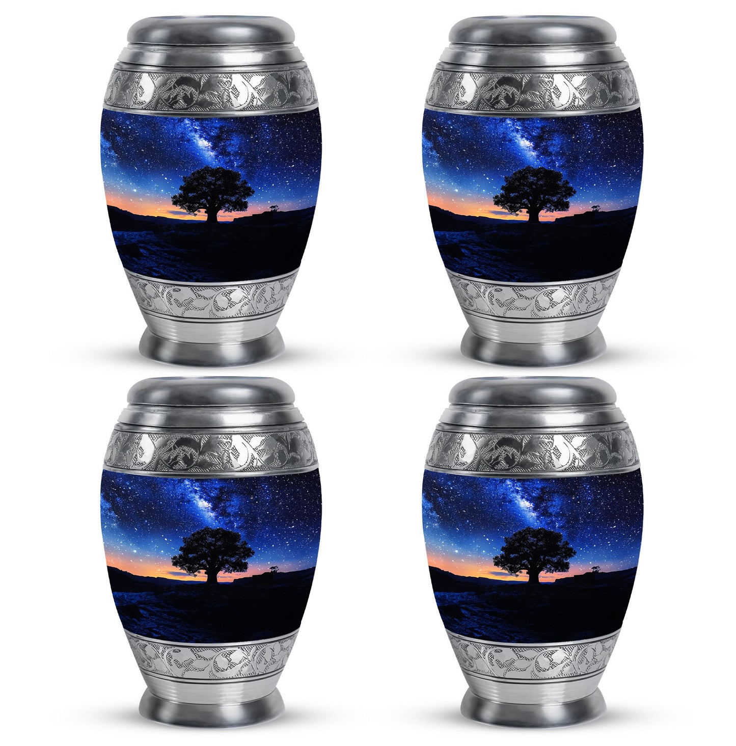 Personalized Galaxy Cremation Urn for Human Ashes - 10-inch, 200 cu in - Yatskia
