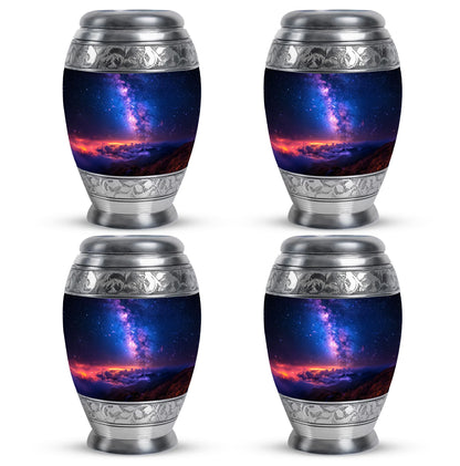 Personalized Galaxy Cremation Urn for Human Ashes - 10-inch, 200 cu in - Yatskia