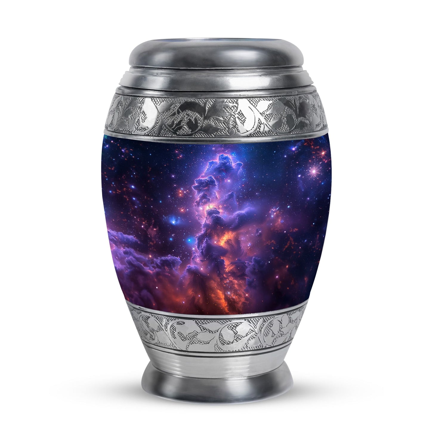 Personalized Galaxy Cremation Urn for Human Ashes - 10-inch, 200 cu in - Yatskia