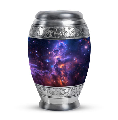 Personalized Galaxy Cremation Urn for Human Ashes - 10-inch, 200 cu in - Yatskia