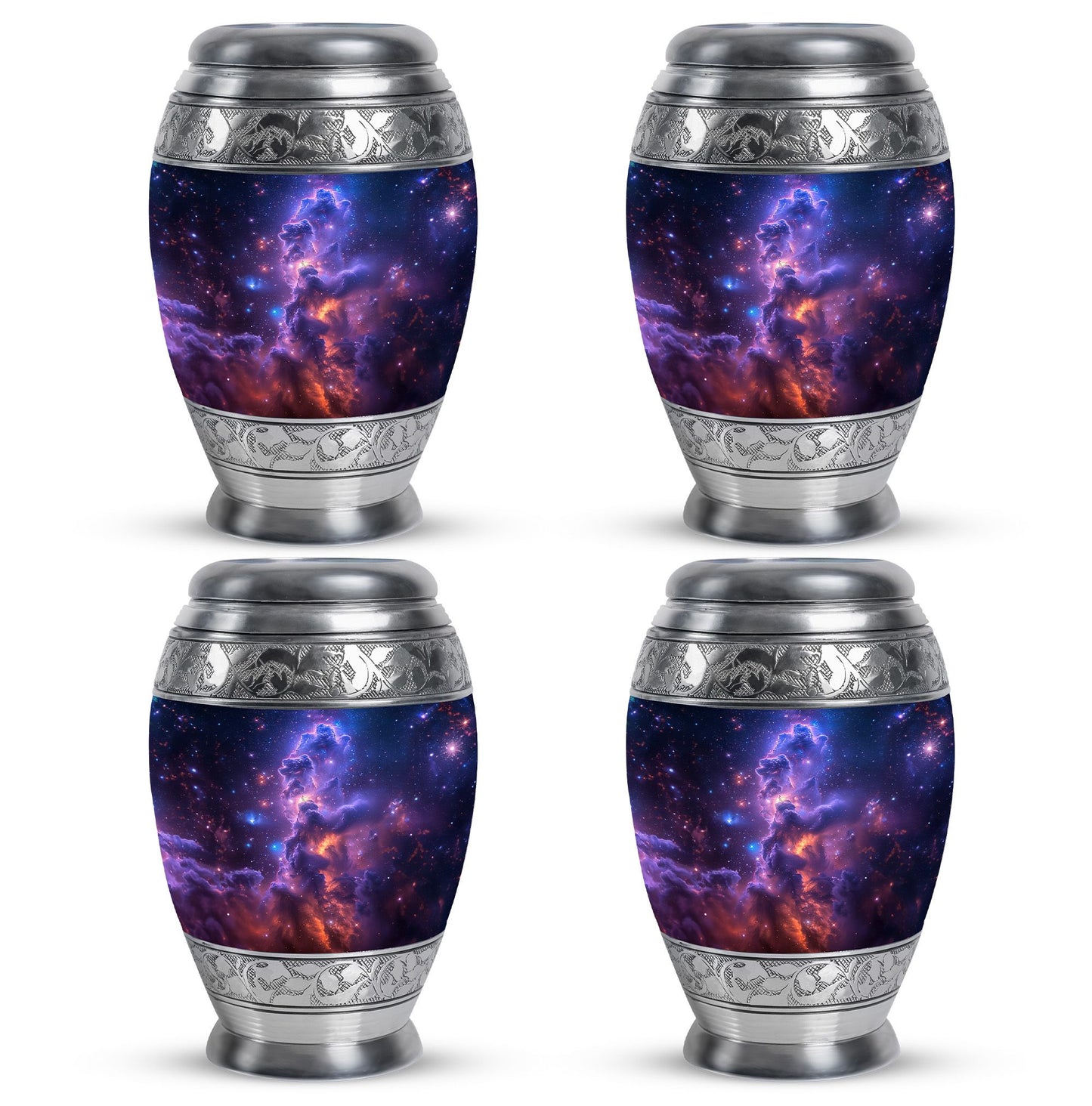 Personalized Galaxy Cremation Urn for Human Ashes - 10-inch, 200 cu in - Yatskia