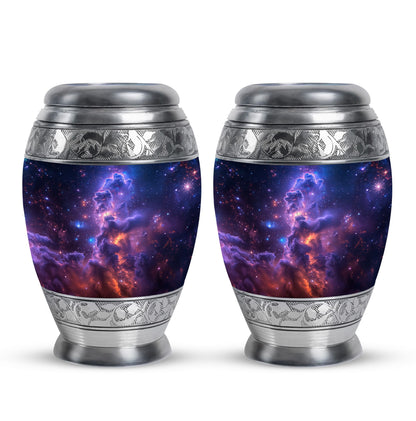 Personalized Galaxy Cremation Urn for Human Ashes - 10-inch, 200 cu in - Yatskia