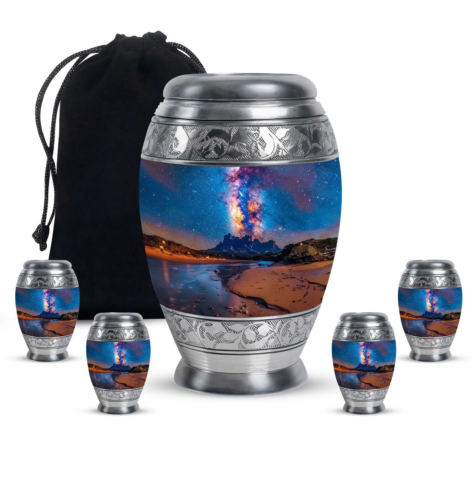 Milkyway Small & Large Urns For Ashes - Galaxy Cremation Urns