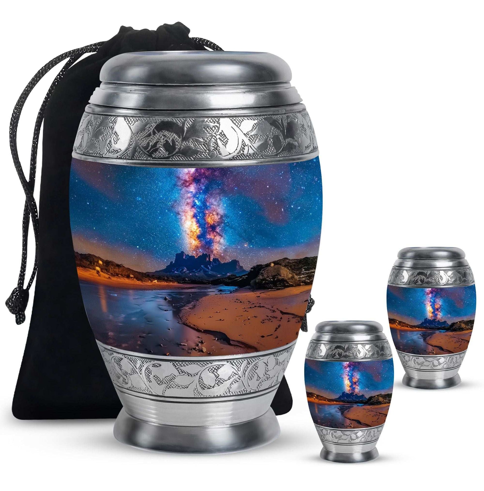 Milkyway Small & Large Urns For Ashes - Galaxy Cremation Urns