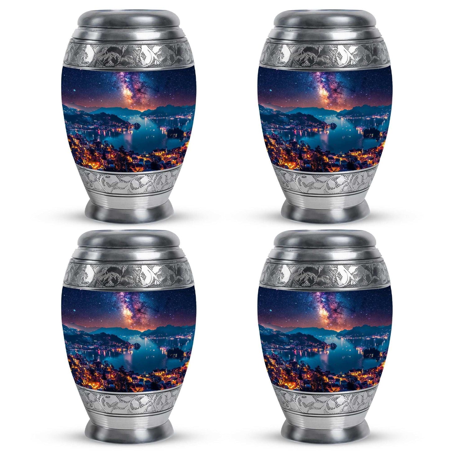 Milkyway Adult Urn Large Funeral Urn - Galaxy Decorative Urns For Ashes
