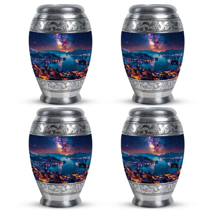 Milkyway Adult Urn Large Funeral Urn - Galaxy Decorative Urns For Ashes