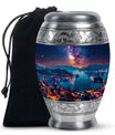 Milkyway Adult Urn Large Funeral Urn - Galaxy Decorative Urns For Ashes