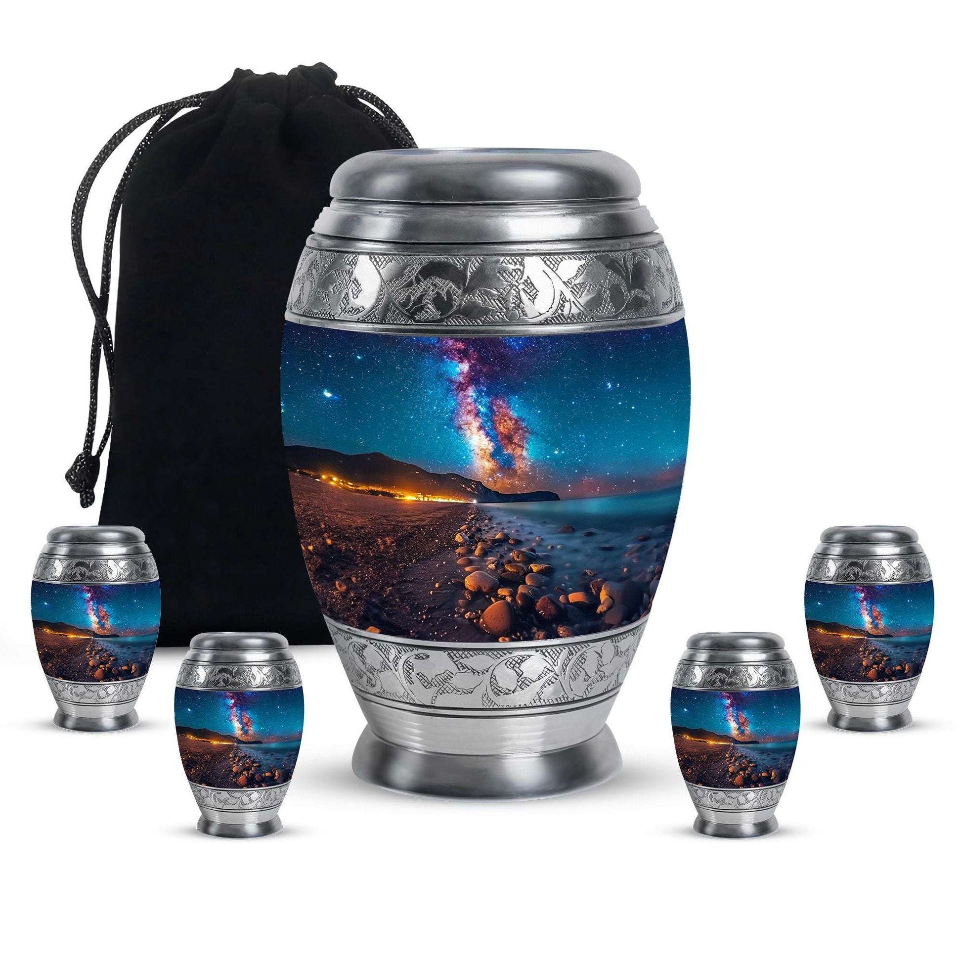 Milkyway Urns For Adults - Galaxy Cremation Urns For Male & Female