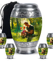 Father & Kids Large & Small Cremation Urns For Human Ashes