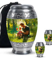 Father & Kids Large & Small Cremation Urns For Human Ashes
