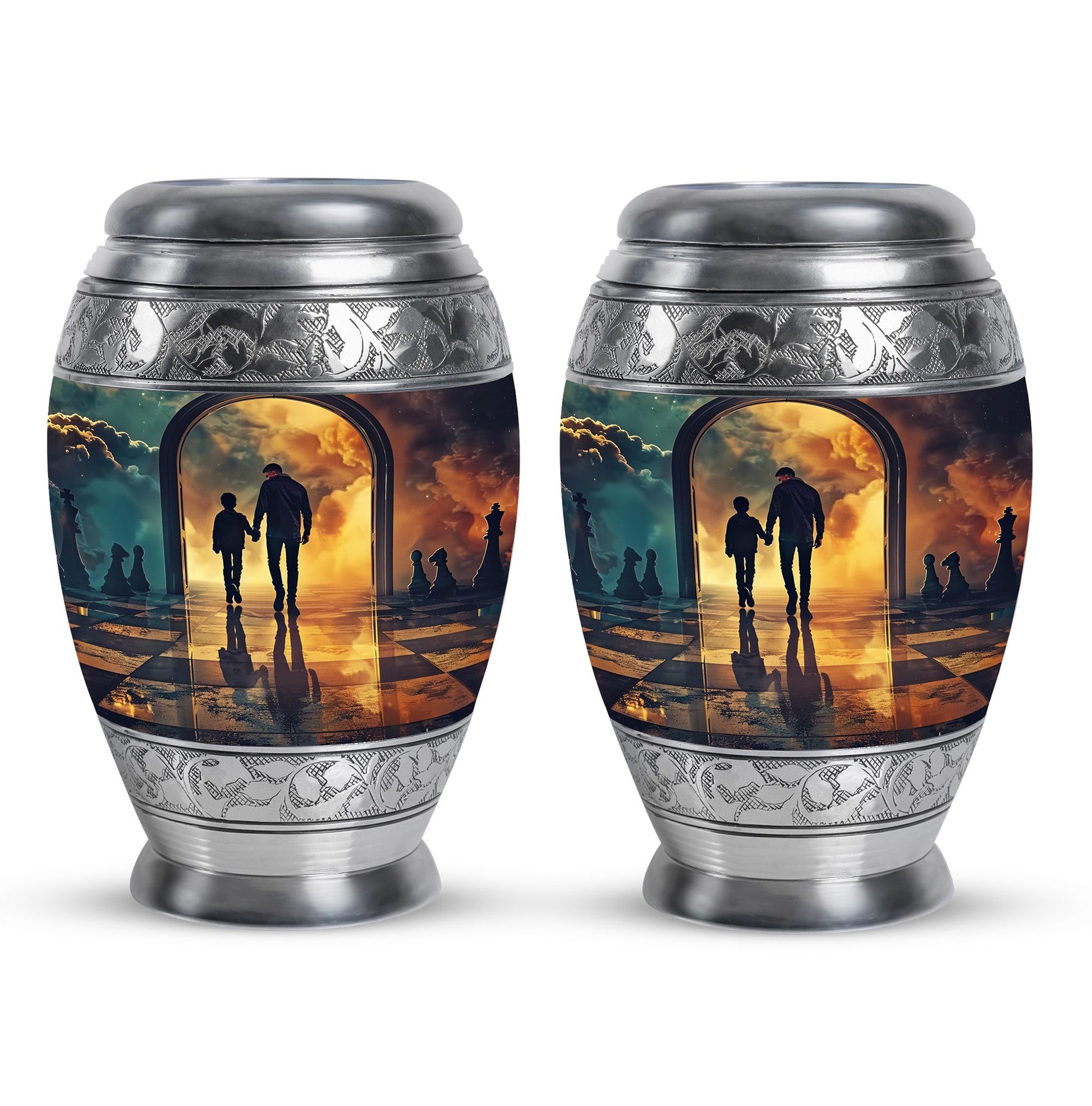 Father Medium Size Urns For Human Ashes Funeral, Ashes Cremation Urn