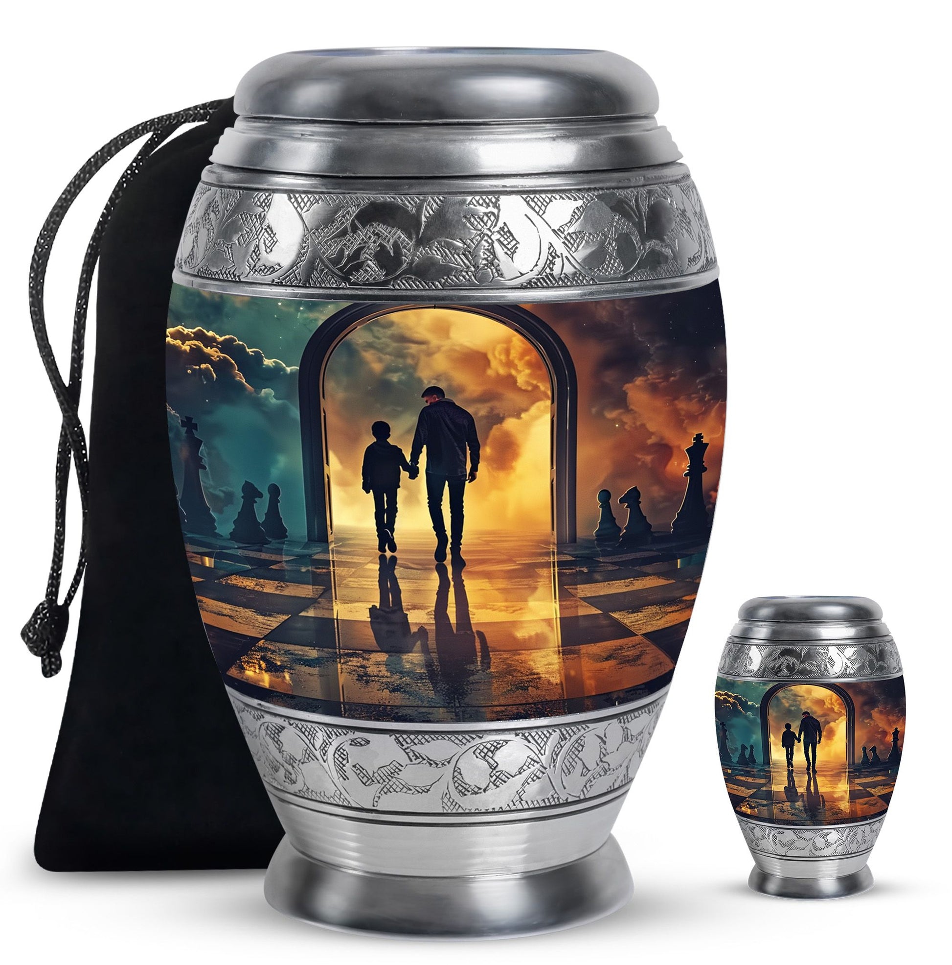 Father Medium Size Urns For Human Ashes Funeral, Ashes Cremation Urn