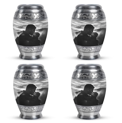 Personalized Father Cremation Urn for Adult - 10-inch, 200 cu in - Yatskia