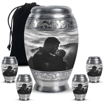 Large Urn With 4 Keepsake Urn
