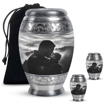 Large Urn With 2 Keepsake Urn