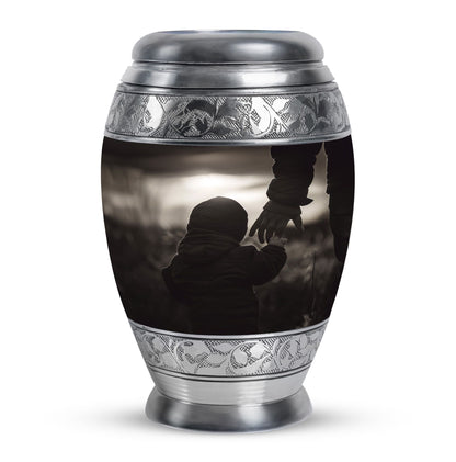 Personalized Father Memorial Urn for Adults - 10-inch, 200 cu in - Yatskia