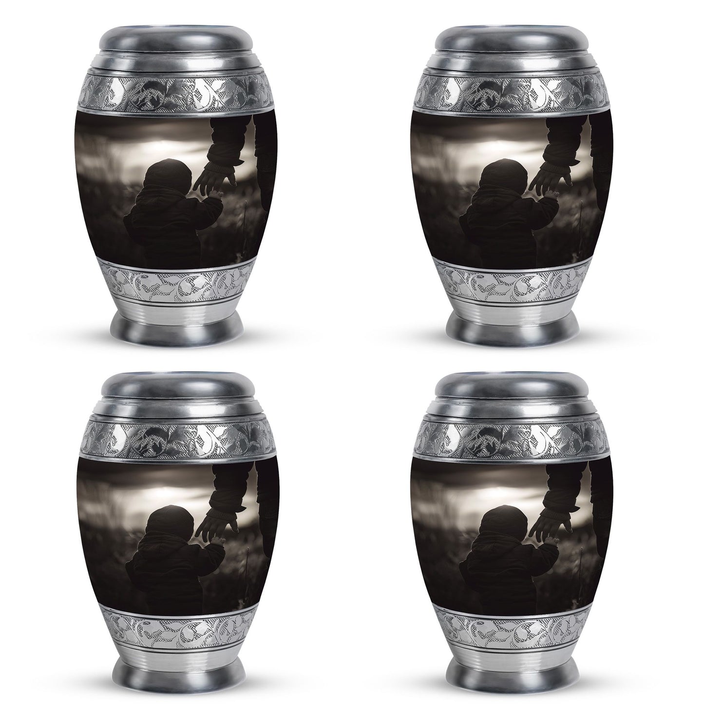 Personalized Father Memorial Urn for Adults - 10-inch, 200 cu in - Yatskia