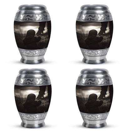 Personalized Father Memorial Urn for Adults - 10-inch, 200 cu in - Yatskia