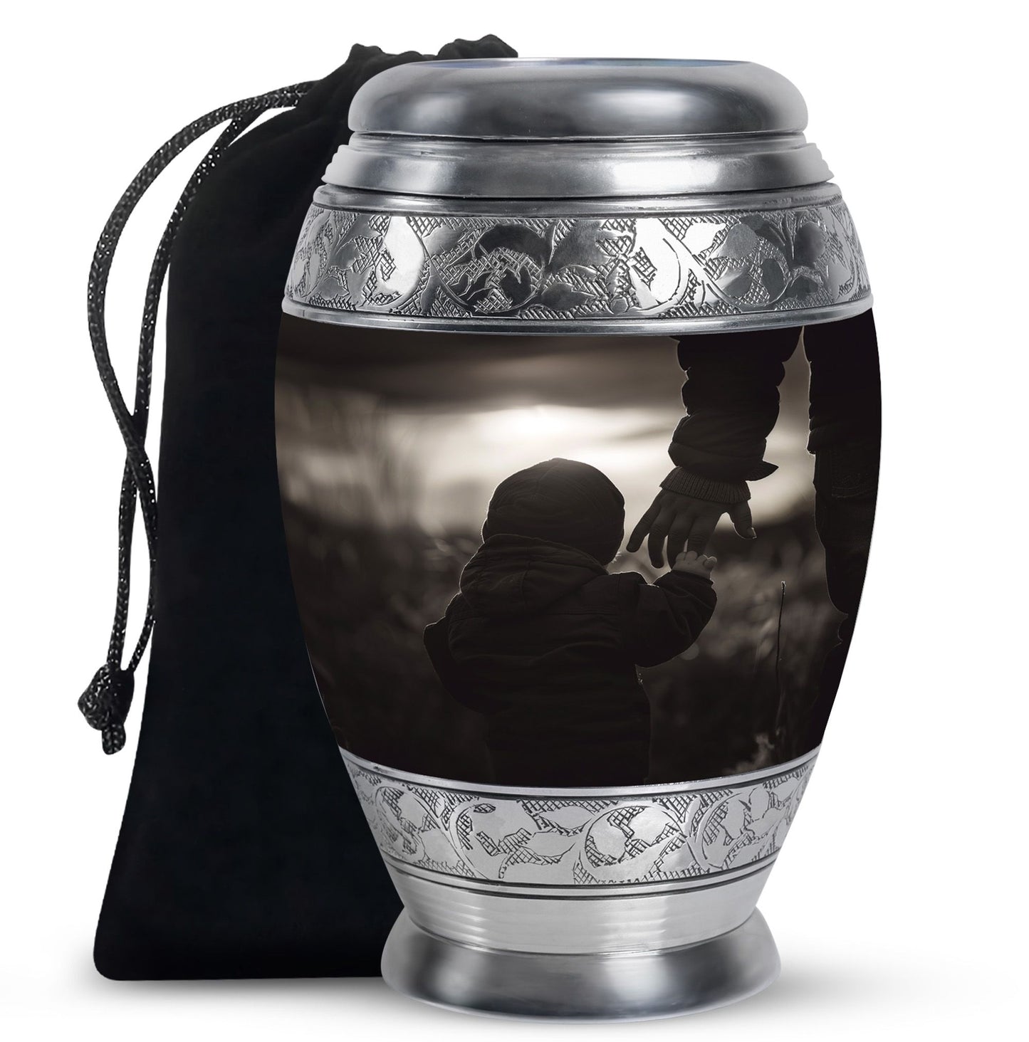 Personalized Father Memorial Urn for Adults - 10-inch, 200 cu in - Yatskia