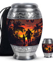 Father and Son Cremation Urns For Human Ashes - Sunset Funeral Urn