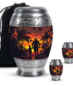 Father and Son Cremation Urns For Human Ashes - Sunset Funeral Urn
