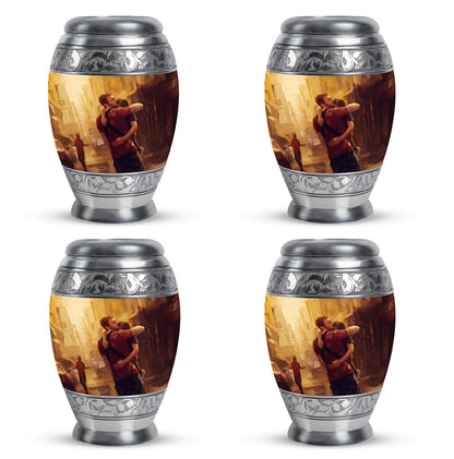 Personalized Father Cremation Urn for Dad - 10-inch, 200 cu in - Yatskia