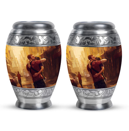 Personalized Father Cremation Urn for Dad - 10-inch, 200 cu in - Yatskia