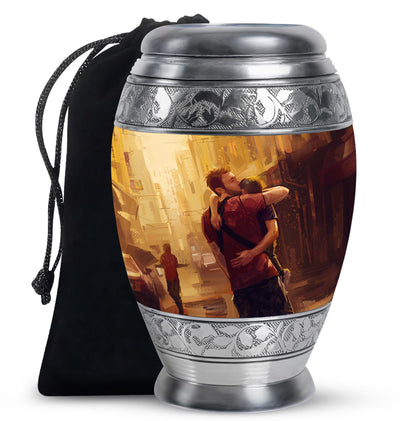 Personalized Father Cremation Urn for Dad - 10-inch, 200 cu in - Yatskia