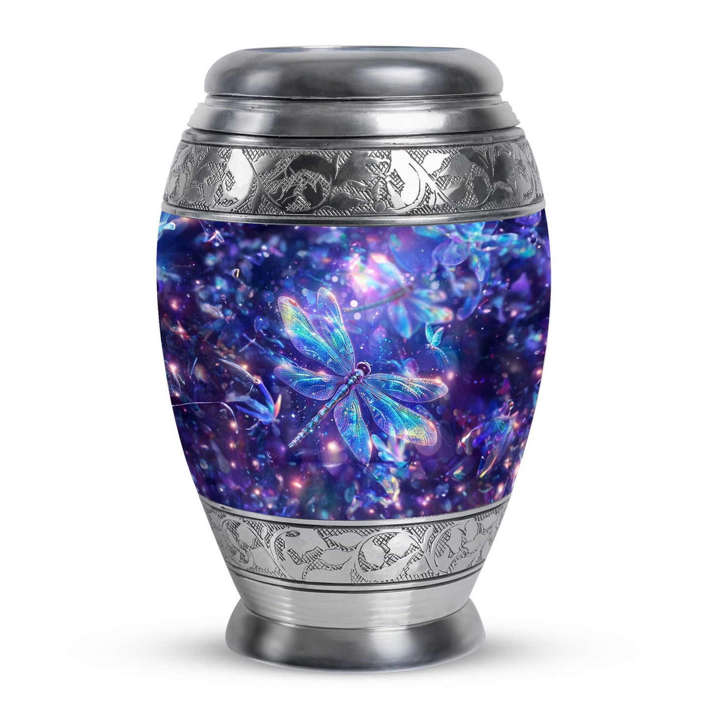 Personalized Dragonfly Cremation Urn for Human Ashes - 10-inch, 200 cu in - Yatskia