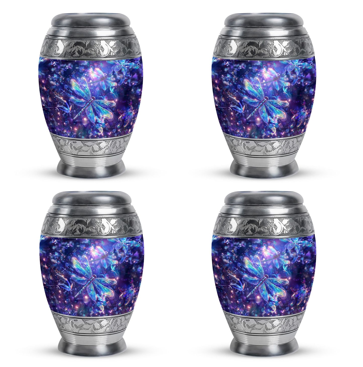 Personalized Dragonfly Cremation Urn for Human Ashes - 10-inch, 200 cu in - Yatskia
