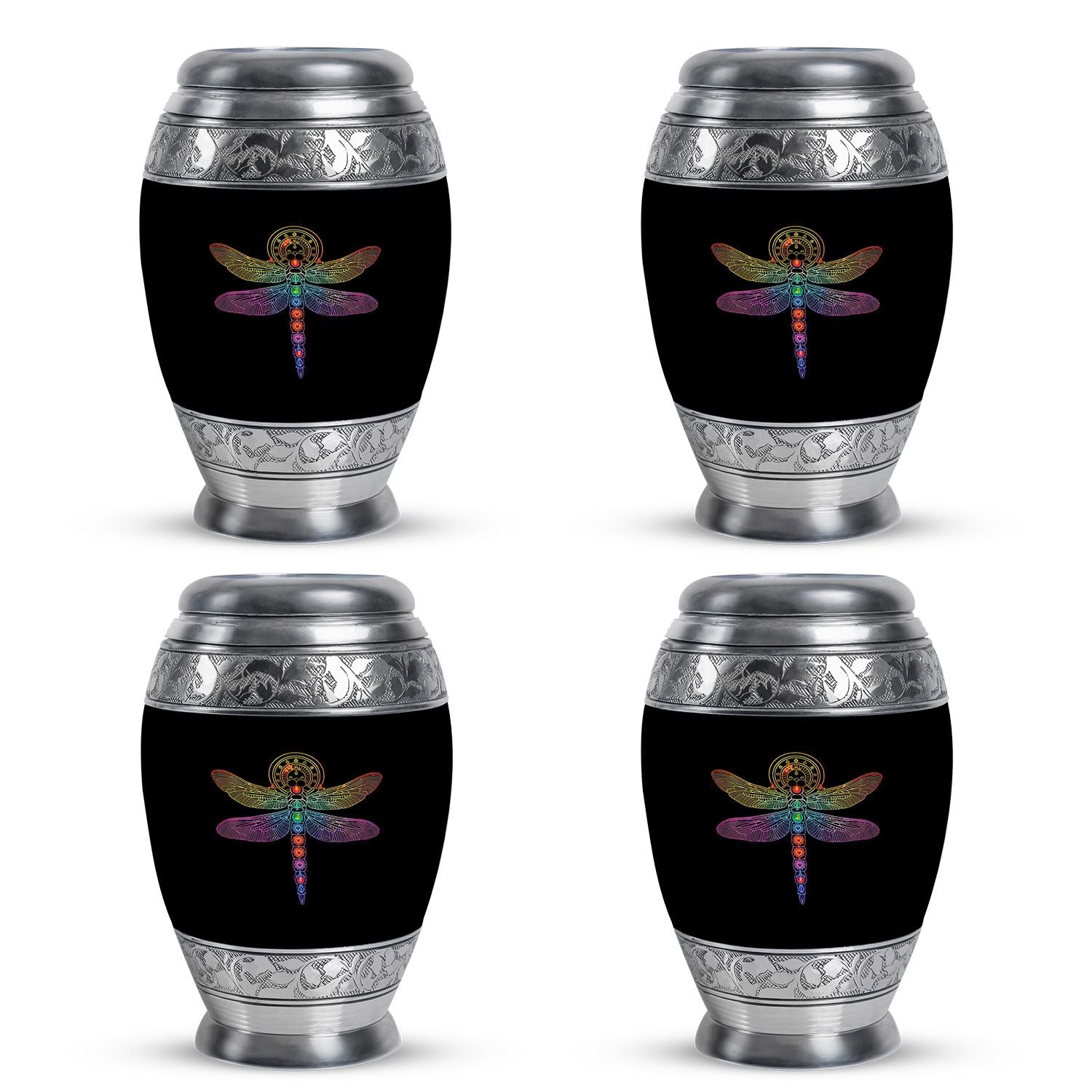 Cosmic Dragonfly Urns For Men Funeral, Ashes Memorial Urn