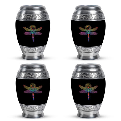 Personalized Dragonfly Memorial Urn for Men - 10-inch, 200 cu in - Yatskia