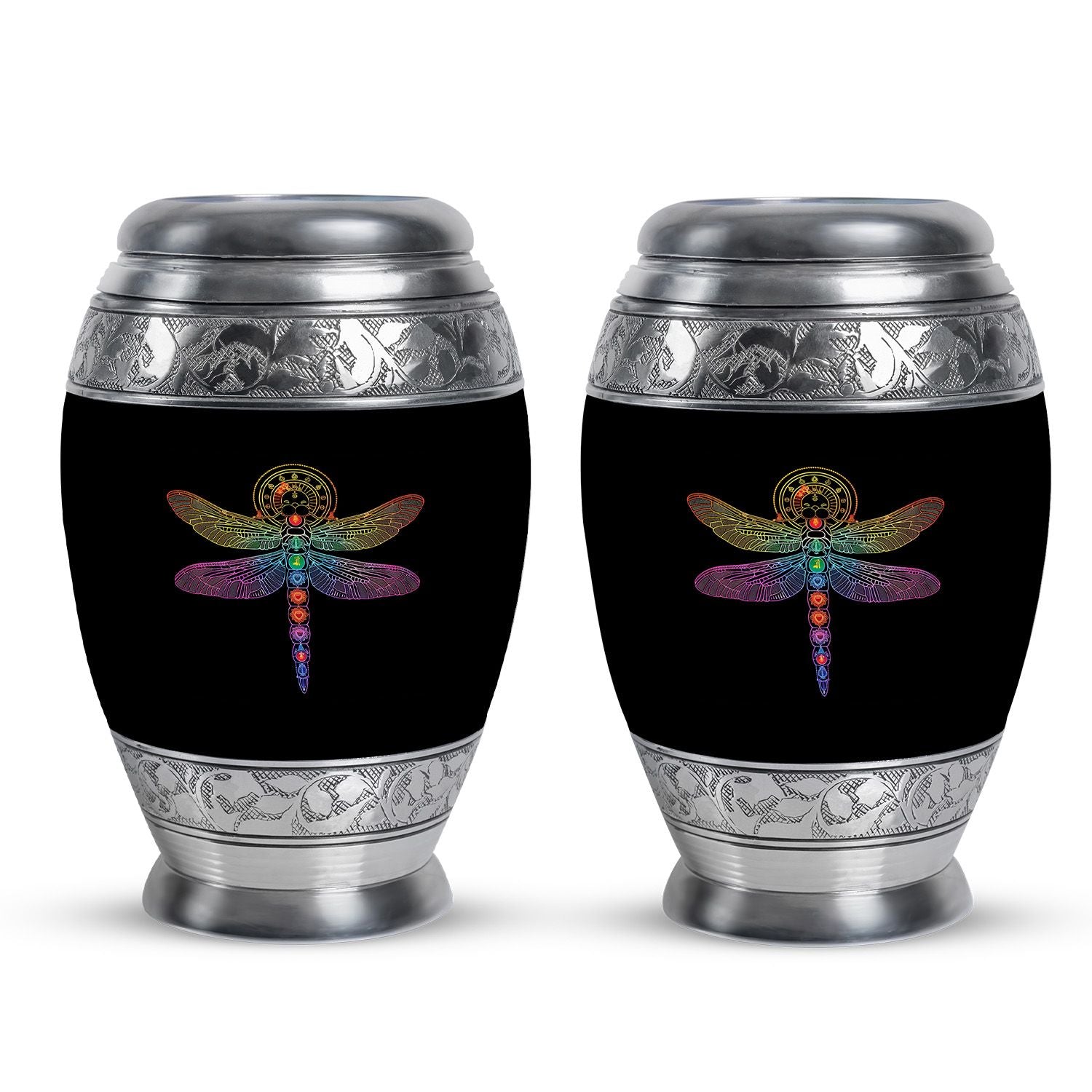 Cosmic Dragonfly Urns For Men Funeral, Ashes Memorial Urn