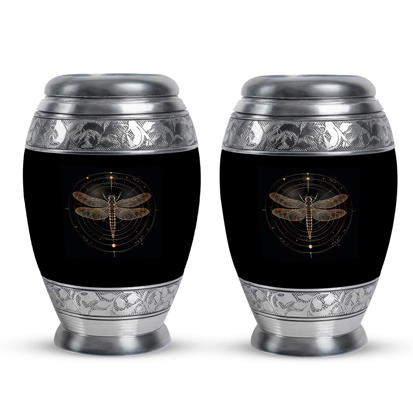 Personalized Dragonfly Cremation Urn for Human Ashes - 10-inch, 200 cu in - Yatskia