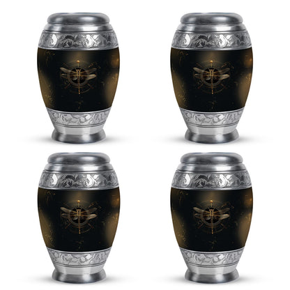 Personalized Dragonfly Cremation Urn for Human Ashes - 10-inch, 200 cu in - Yatskia