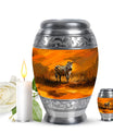 Zebra Urn For Ashes Adult Funeral, Ashes Cremation Urn