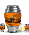 Zebra Urn For Ashes Adult Funeral, Ashes Cremation Urn