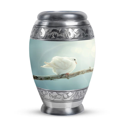 Personalized Bird Memorial Urn for Human Ashes - 10-inch, 200 cu in - Yatskia