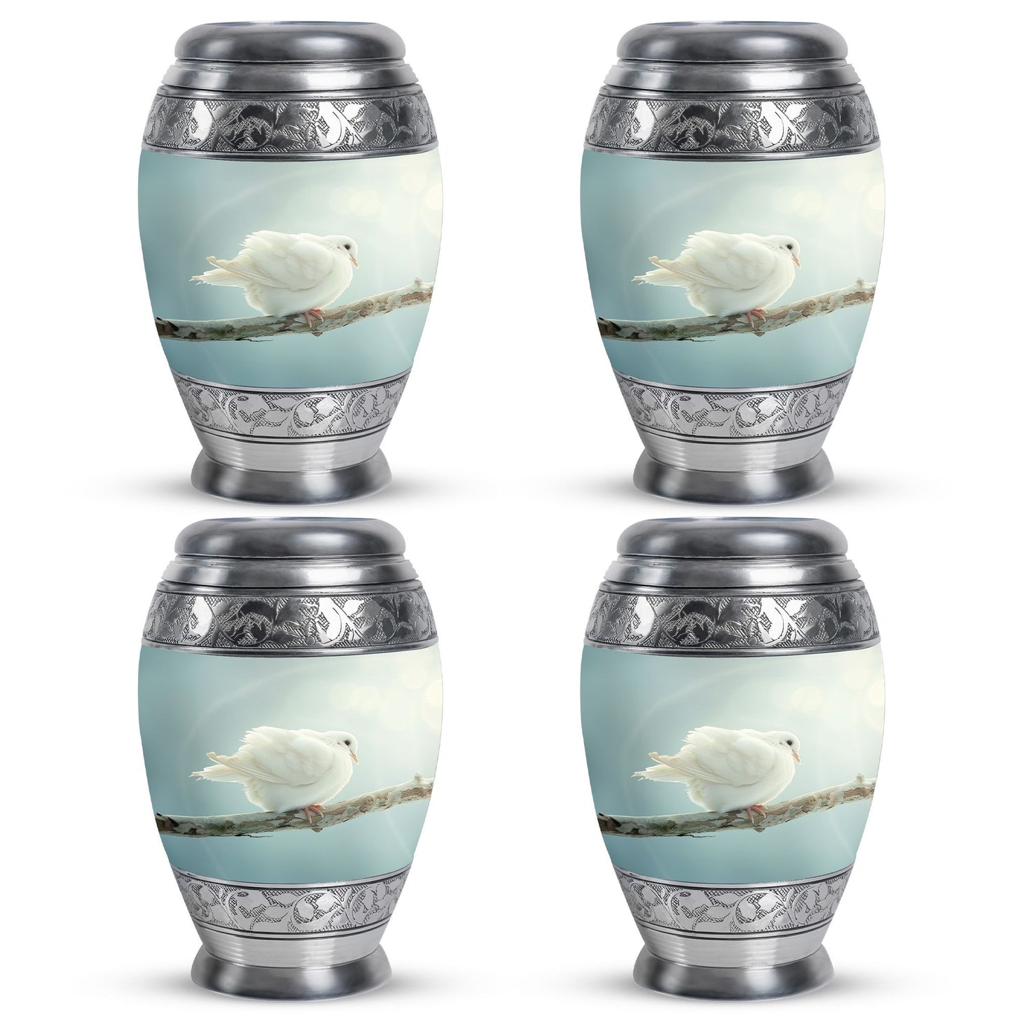 Personalized Bird Memorial Urn for Human Ashes - 10-inch, 200 cu in - Yatskia