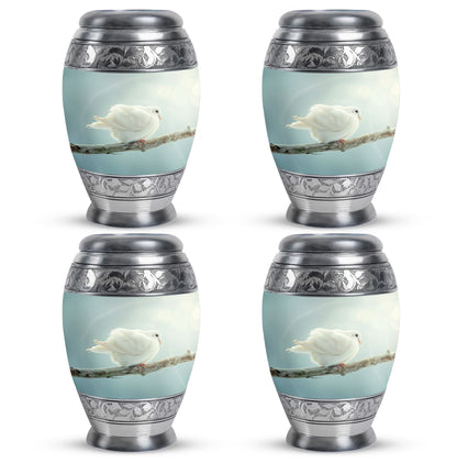 Personalized Bird Memorial Urn for Human Ashes - 10-inch, 200 cu in - Yatskia