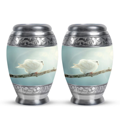 Personalized Bird Memorial Urn for Human Ashes - 10-inch, 200 cu in - Yatskia