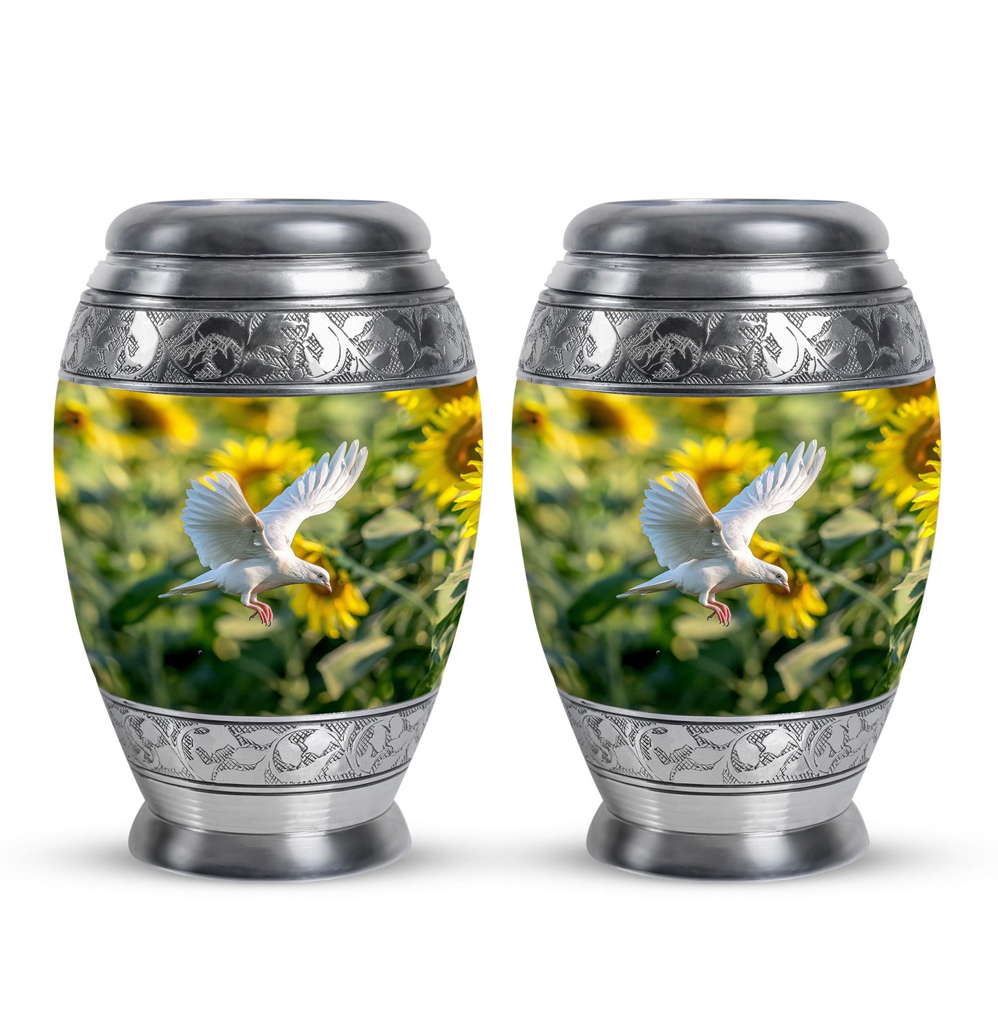 Personalized Bird Cremation Urn for Human Ashes - 10-inch, 200 cu in - Yatskia