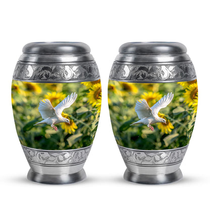 Personalized Bird Cremation Urn for Human Ashes - 10-inch, 200 cu in - Yatskia