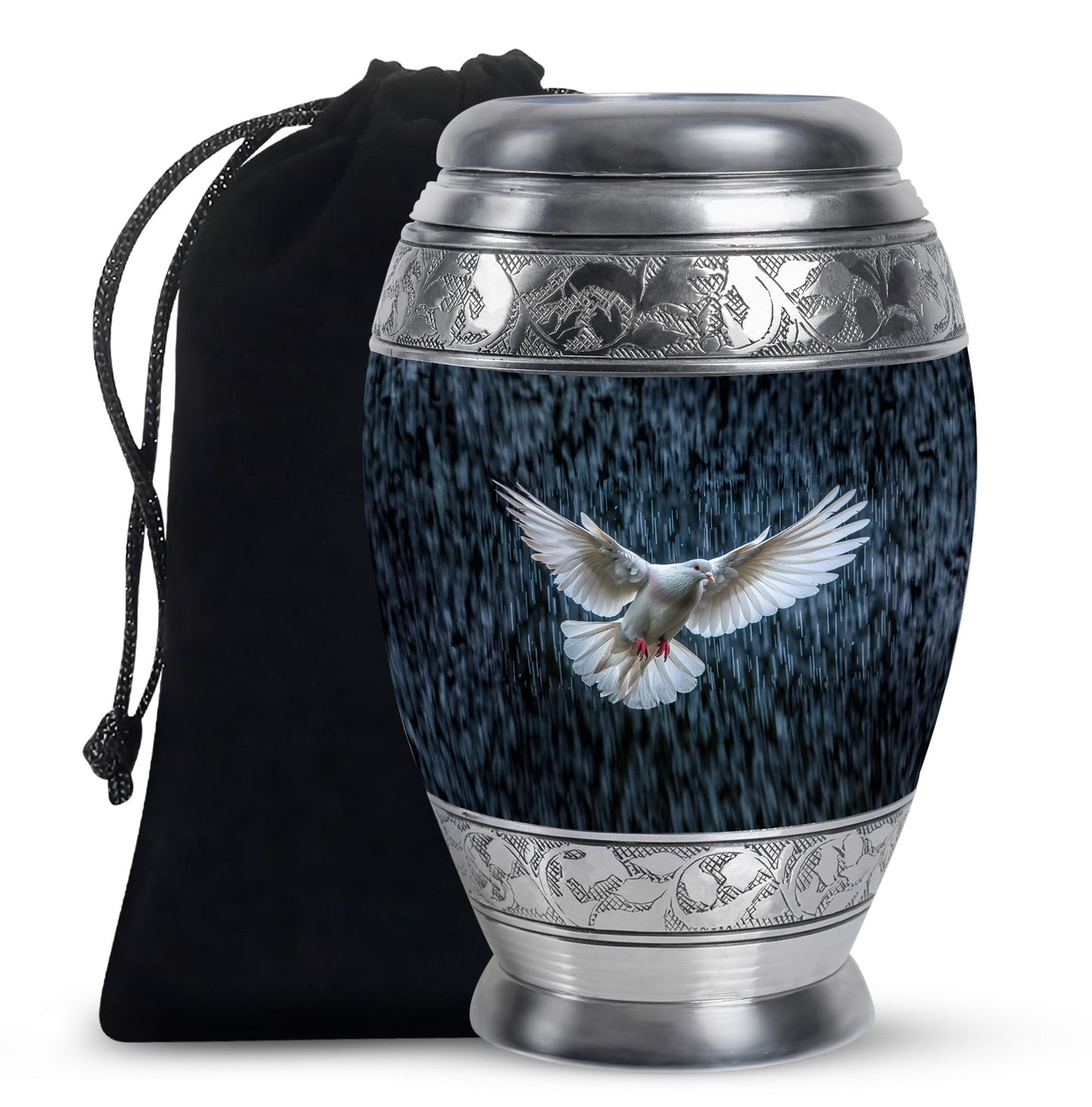 Personalized Bird Cremation Urn for Human Ashes - 10-inch, 200 cu in - Yatskia