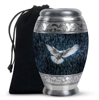 Personalized Bird Cremation Urn for Human Ashes - 10-inch, 200 cu in - Yatskia
