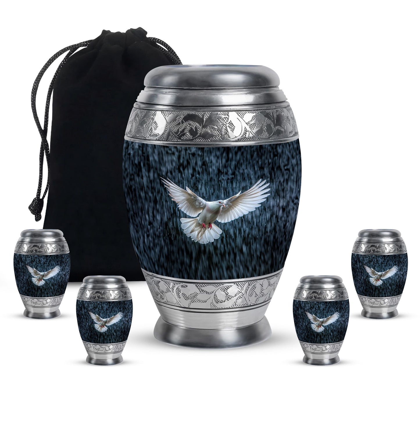Personalized Bird Cremation Urn for Human Ashes - 10-inch, 200 cu in - Yatskia