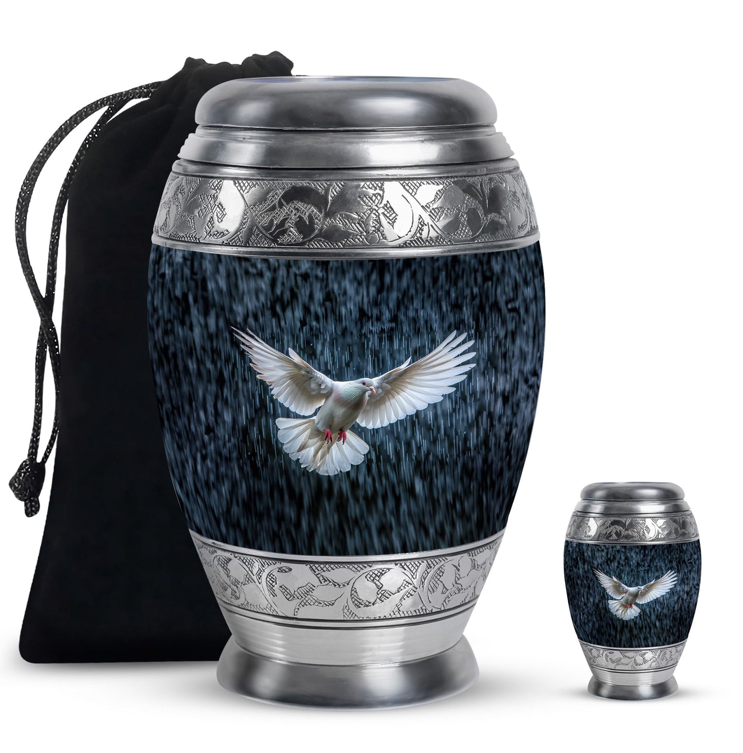 Personalized Bird Cremation Urn for Human Ashes - 10-inch, 200 cu in - Yatskia