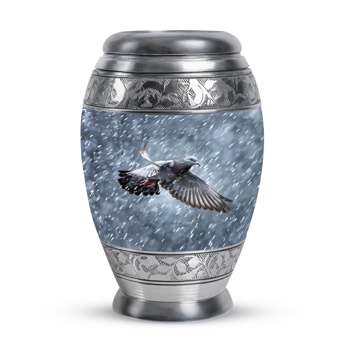 Personalized Dove Cremation Urn for Mom - 10-inch, 200 cu in - Yatskia
